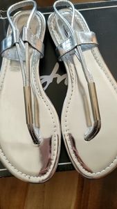 Kalli silver sandals Size 8